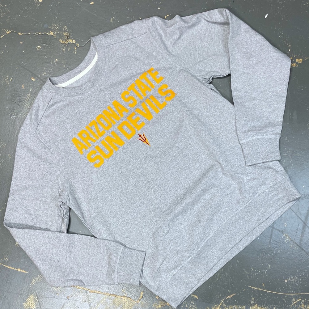 Arizona State Sun Devils Pull Over Crew Neck Sweater NCAA Medium Football